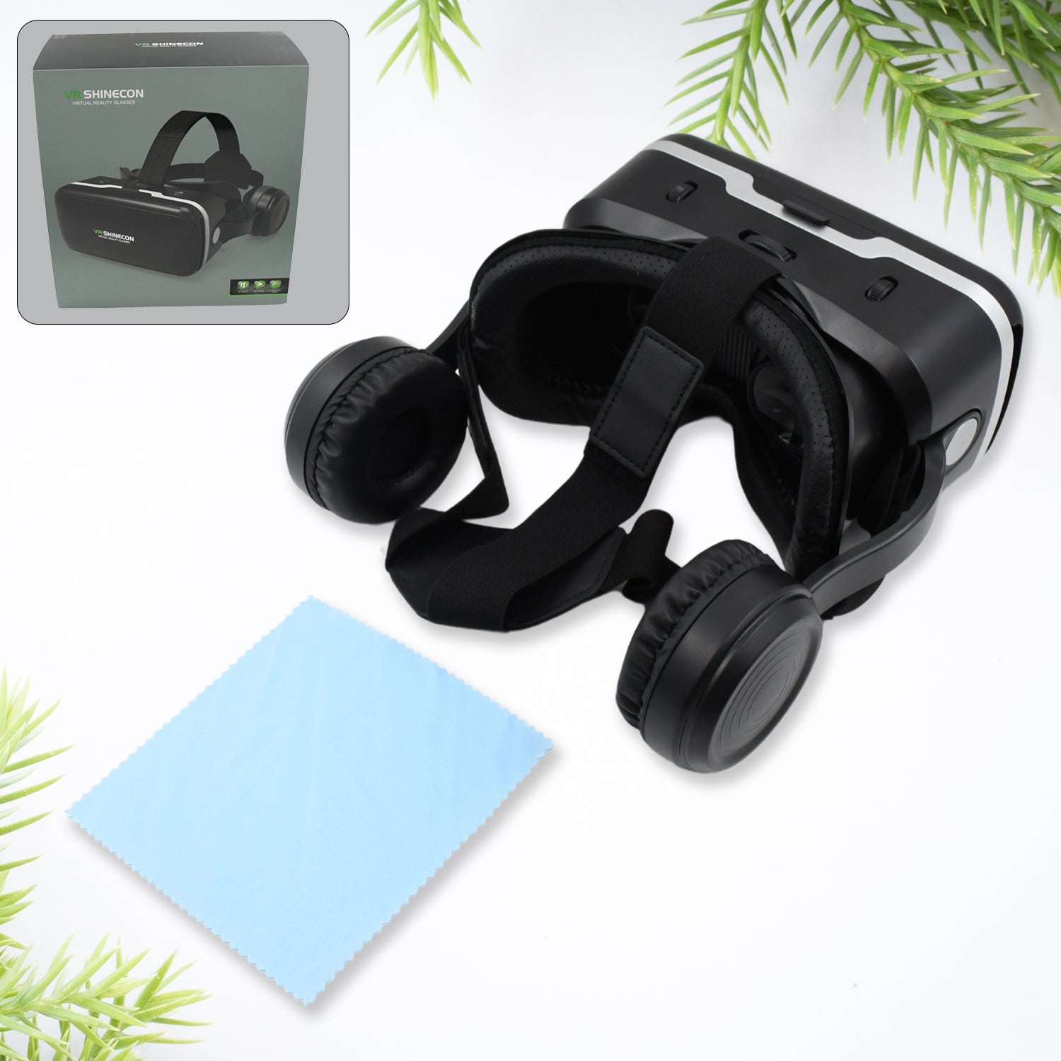 12836 3D / HD VR Glasses Virtual Reality Goggles Headset for iOS for Android Smartphone VR Goggles-For 3D VR Movies Video Games with Headphones (1 Pc) 12836 3D / HD VR Glasses Virtual Reality Goggles Headset for iOS for Android Smartphone VR Goggles-For 3D VR Movies Video Games with Headphones (1 Pc)